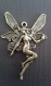 Grande breloque ange en métal couleur bronze 