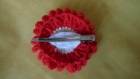 Fleur au crochet en laine - pièce unique