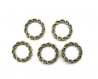 10 connecteurs 20mm cercle anneau spirale couleur bronze lot m02826 