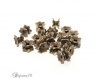 20 coupelles double 7mm caps calotte couleur bronze antique forme bobine pour perle lot m00726 