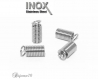 10 embouts ressort 11x5mm inoxydable attache cordon a ecraser acier inox lot m01214 