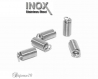 10 embouts ressort 11x5mm inoxydable attache cordon a ecraser acier inox lot m01214 