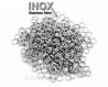 100 anneaux double 6mm de jonction acier inoxydable sécurité inox lot m01727 
