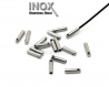10 embouts tube 7x3mm inoxydable pour fil cordon à coller acier inox lot m01213 