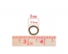 100 anneaux bronze 8mm de jonction ouvert 1.2mm lot m01725 