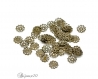 100 coupelles 8mm fleur caps calotte filigrane perle couleur bronze m00722 