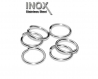 20 anneaux inoxydable 13mm de jonction ouvert inox 1.4mm lot m01719 