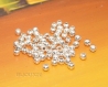 50 perles intercalaire 3mm ronde metal couleur argent lot m01029 