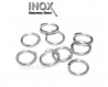 20 anneaux inoxydable 8mm de jonction ouvert inox 1.0mm lot m01714 