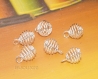 50 cages spirale 8x9mm argenté clair pendentif perle couleur argent lot m01303 