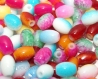 50 perles verre 10x8mm bicolor forme ovale grain de riz multicolor mix lot m00117 