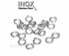 100 anneaux inoxydable 4mm de jonction ouvert inox 0.8mm lot m01708 