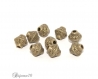 50 perles intercalaire bicone bronze 6mm soucoupe toupie roue lot m01009 