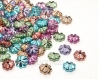 20 perles intercalaire 6mm soucoupe vert et argenté acrylique lot m01021-5 