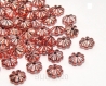 20 perles intercalaire 6mm soucoupe rouge et argenté acrylique lot m01021-4 