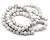 20 perles howlite 8mm blanc ronde marbrée fissure shamballa lot m02509 