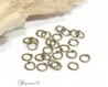 100 anneaux bronze 5mm 0.7mm de jonction ouvert lot m01706 