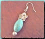 Boucle oreille papillon howlite turquoise earring dormeuse 