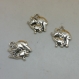 10 breloques métal argenté vieilli, éléphant 14mmx15mm, a7312 