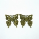 10 breloques en bronze, papillon 45mmx44mma6125 