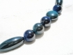 Collier bleu turquoise ras de cou en perles 
