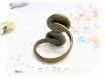 Bague double en bronze spirale ajustable* ba110 