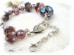 Bracelet perles artisanales lampwork solde br701 