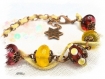 Bracelet perles de verre lampwork br566