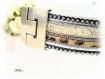  bracelet mixte cuir serpent leopard et strass br721