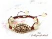  bracelet shamballa ivoire br540