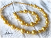 Parure en perles de verre nacrées 'renaissance' jehana+ bo offertes