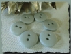 Lot 7 boutons gris clair mat * 14 mm 2 trous 1,4 cm button mercerie 