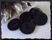 8 boutons neufs * 22 mm 2 trous * bleu marine mat & brillant * black button * 2,2 cm 
