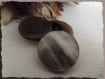 5 boutons gris imitation nacre 22 mm pied 2,2 cm * button sewing couture 