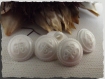 6 boutons blanc ancre de marine * 14 mm 1,4 cm pied 