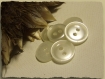 8 boutons blanc cassé * 11,5 mm 2 trous 1,1 cm button mercerie 