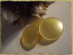4 boutons jaune translucide 23 mm * 2 trous * 2,3 cm button 