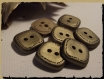7 boutons doré 15 mm * 2 trous * 1,5 cm button 