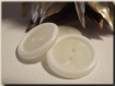 3 boutons blanc 22 mm * 2 trous * 2,2 cm white button 