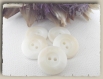 8 boutons blanc cassé beige clair * 15 mm 2 trous 1,5 cm button mercerie 
