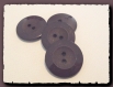 8 boutons neufs * 22 mm 2 trous * marron mat & brillant * black button * 2,2 cm 