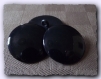 5 boutons noir brillant * 27 mm 2,7 cm à queue black button sewing neuf 
