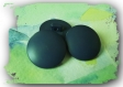 7 boutons bleu foncé mat * à queue * 2,1 cm brown button 21 mm 