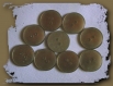 10 boutons marron gris translucide 18 mm * 2 trous * 1,8 cm grey brown button 