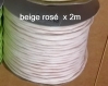 2m fil métal avec papier beige rosé 