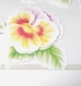 6 superbe fleur pensée stickers en 3d de 4,5cm 