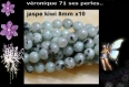 10 perles jaspe kiwi en 8mm 