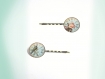 Boucles d'oreille - vintage - ' temps & fleurs ' 