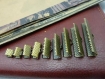 20 clips rétro bronze , 30mm , chevaux bouche / cowboys boucle clip 