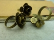 5 autocollants de bronze , ring ring 16mm 26mm motif c3694 
